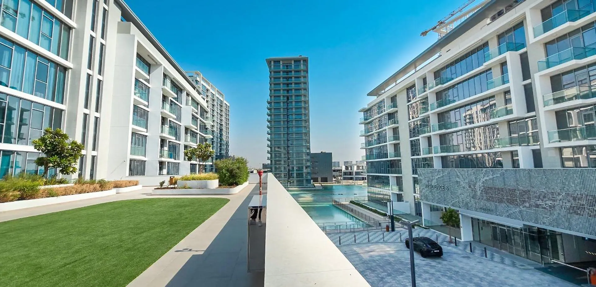 Easygo-Luxury 2Br & Maids Room With Lagoon View Dubai Förenade Arabemiraten