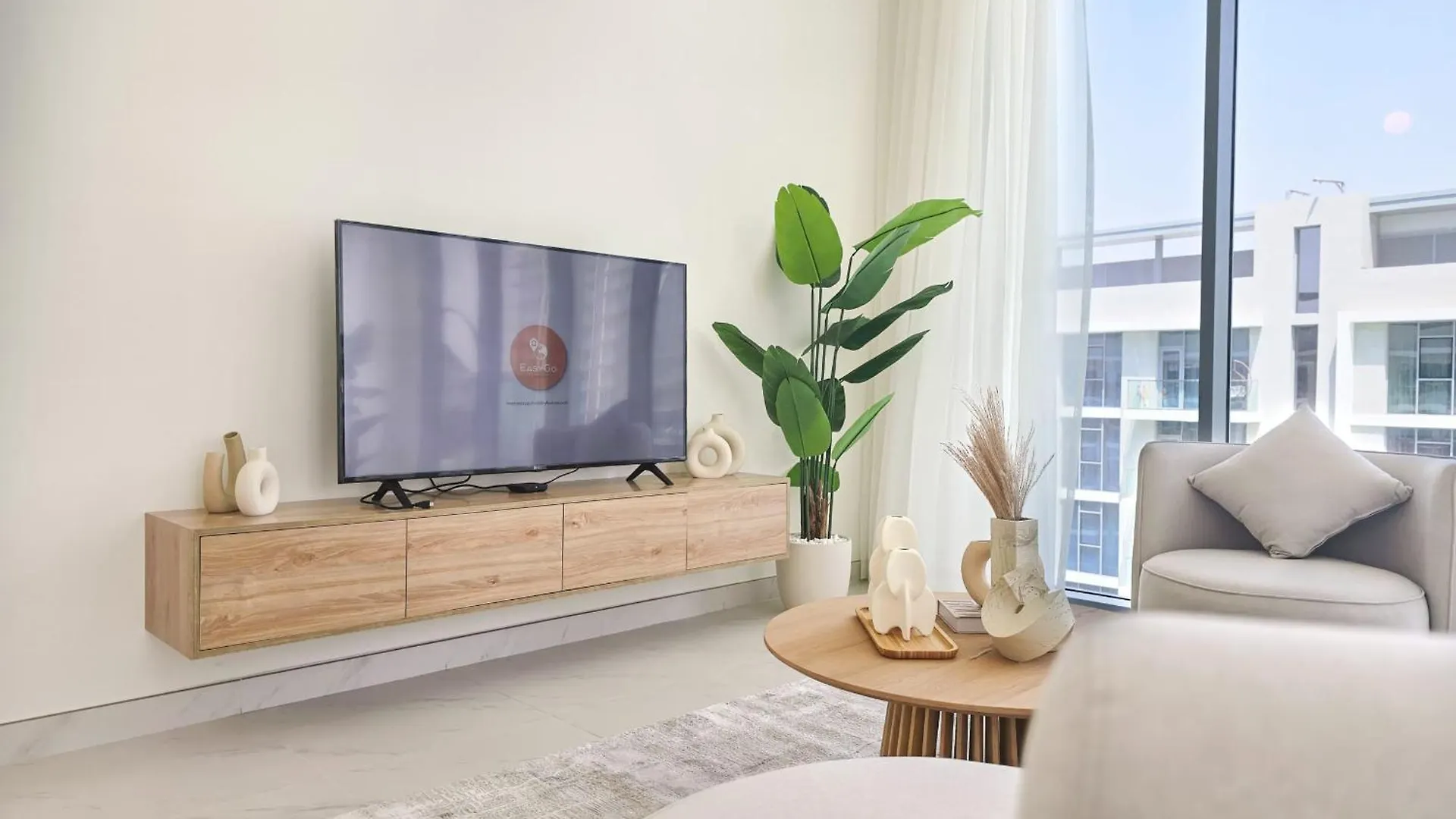 Lägenhet Easygo-Luxury 2Br & Maids Room With Lagoon View Dubai
